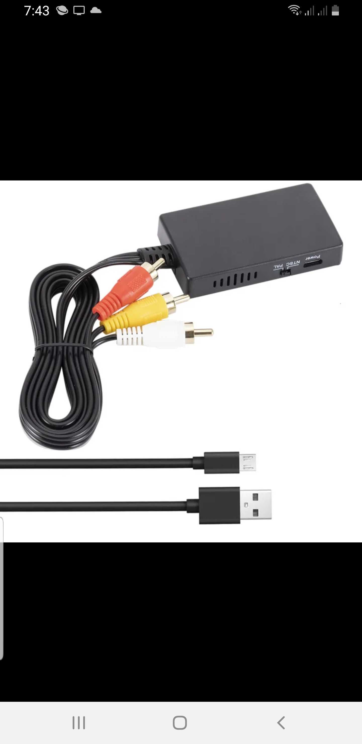 Конвертер от HDMI to AV адаптер, переходник с HDMI на AV