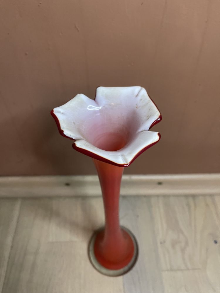 Czerwony wazon Krosno wysokość 33 cm