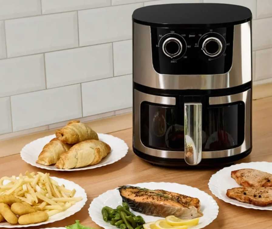 Нова фритюрниця аерофритюрниця гриль аерогриль Rainberg RB-2269 8 л