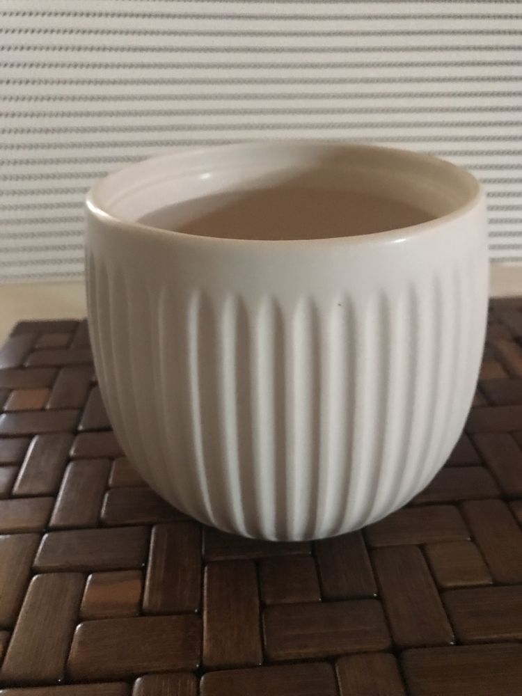 Oslonki ceramiczne na doniczki,nowe,zestaw 2szt.