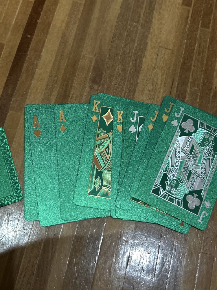 Baralho de cartas Sporting Verdes/ Pretas