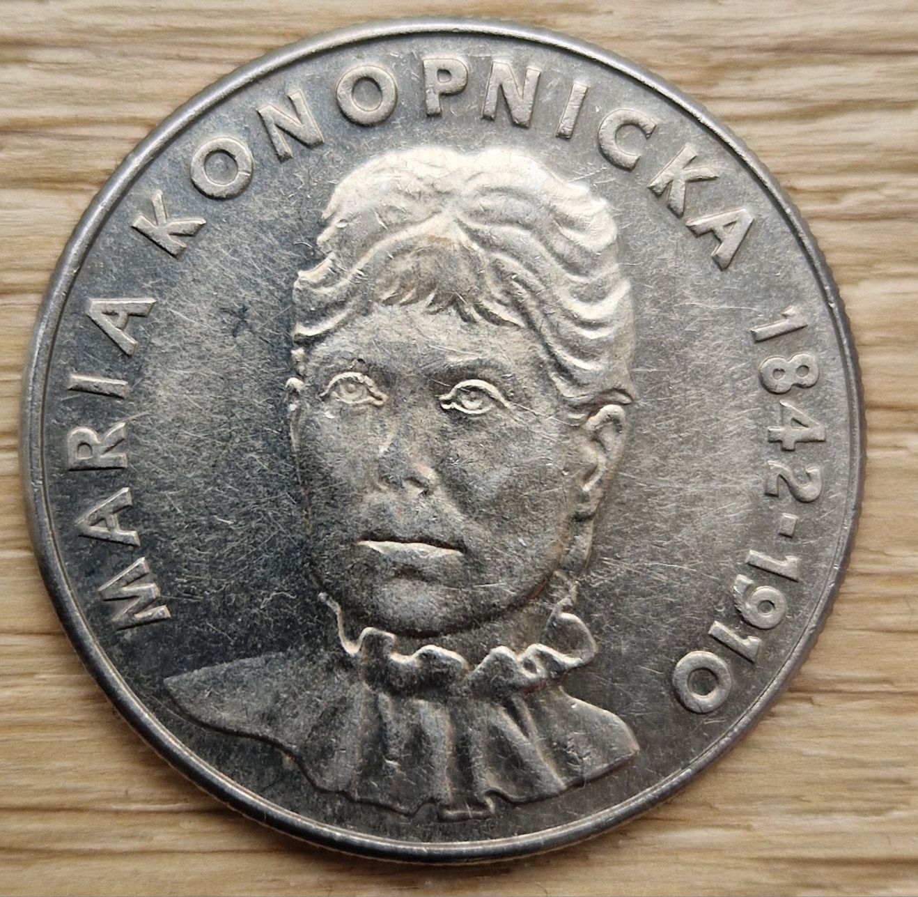 Moneta Maria Konopnicka 20 zł kolekcjonerska PRL