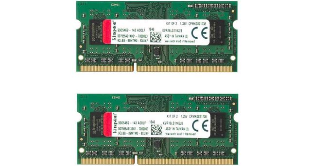 Оперативная память DDR3 8Gb 1600MHz Kingston KVR16LS11K2 CL11 2x4GB