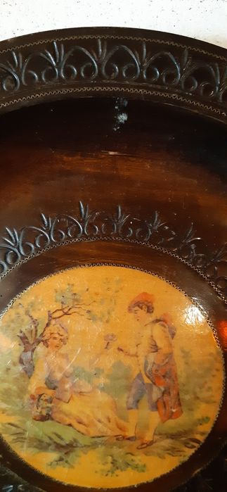 Patera drewniana PRL