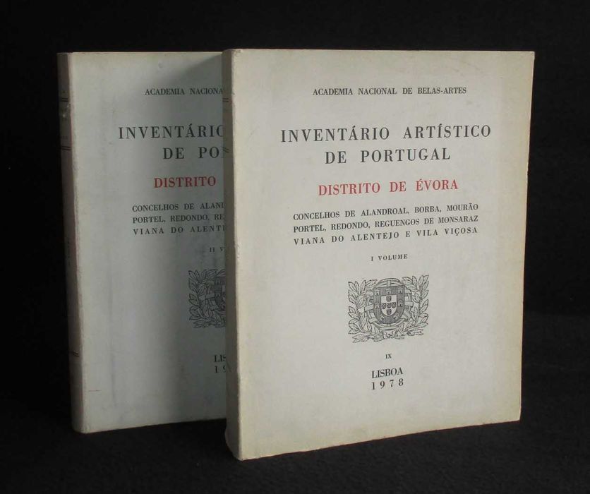 Livros Inventário Artístico de Portugal IX Distrito de Évora Zona Sul
