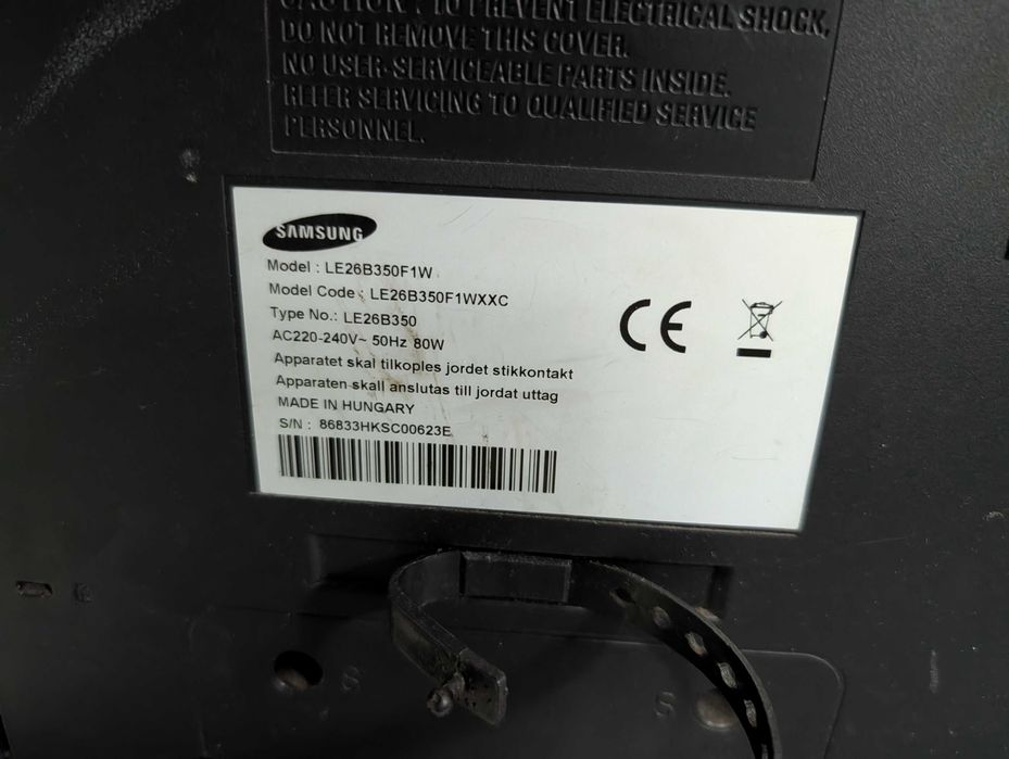 TV LE26B350F1W - Tuner Avariado