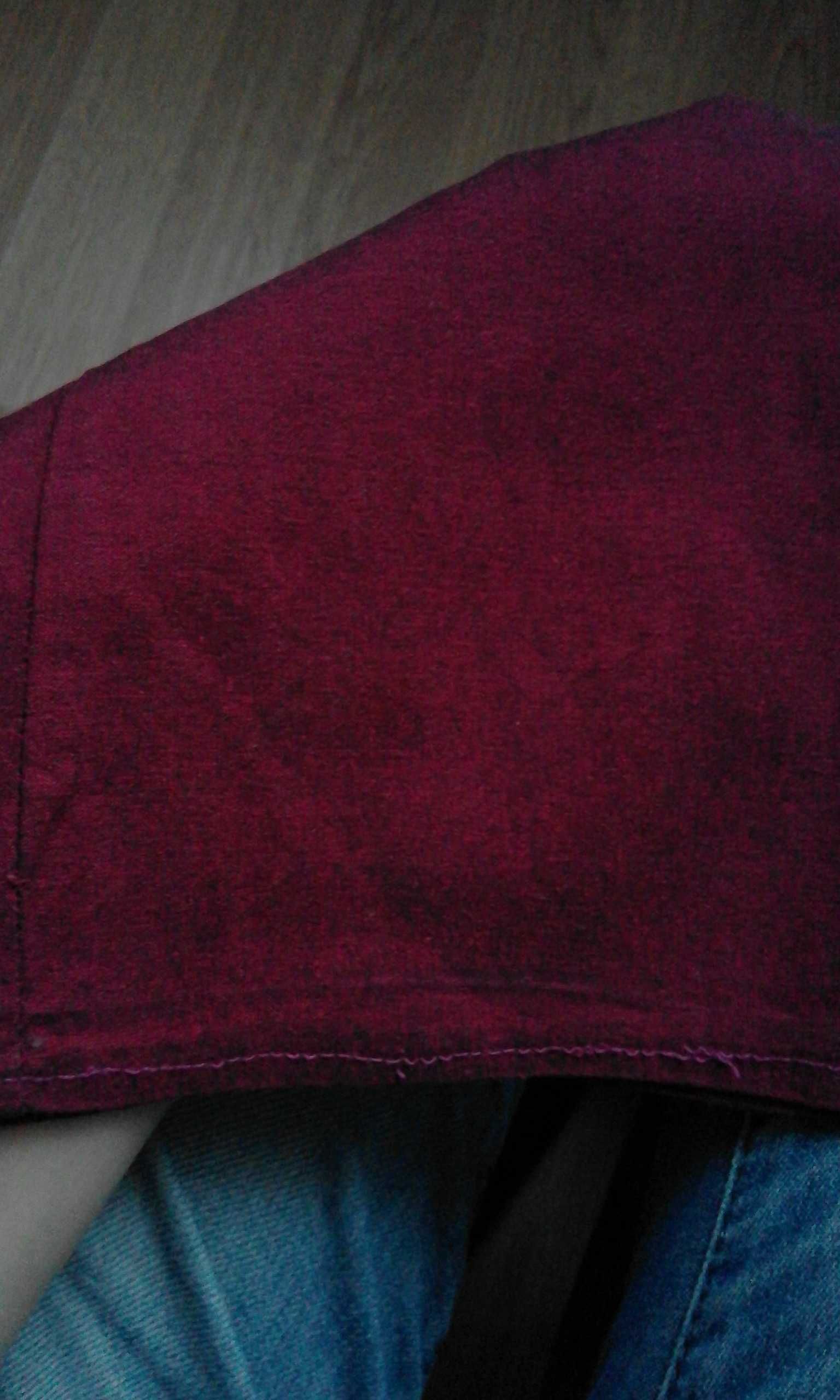 spodnie bordowe 36 38 ze streczem nogawki proste vintage