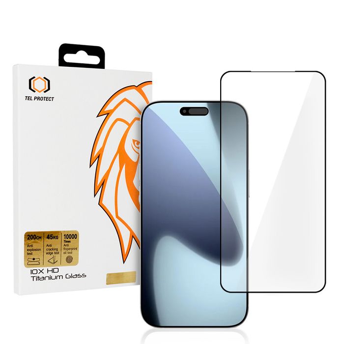 Hartowane szkło Tel Protect 10X HD Titanium do Iphone 17 Pro