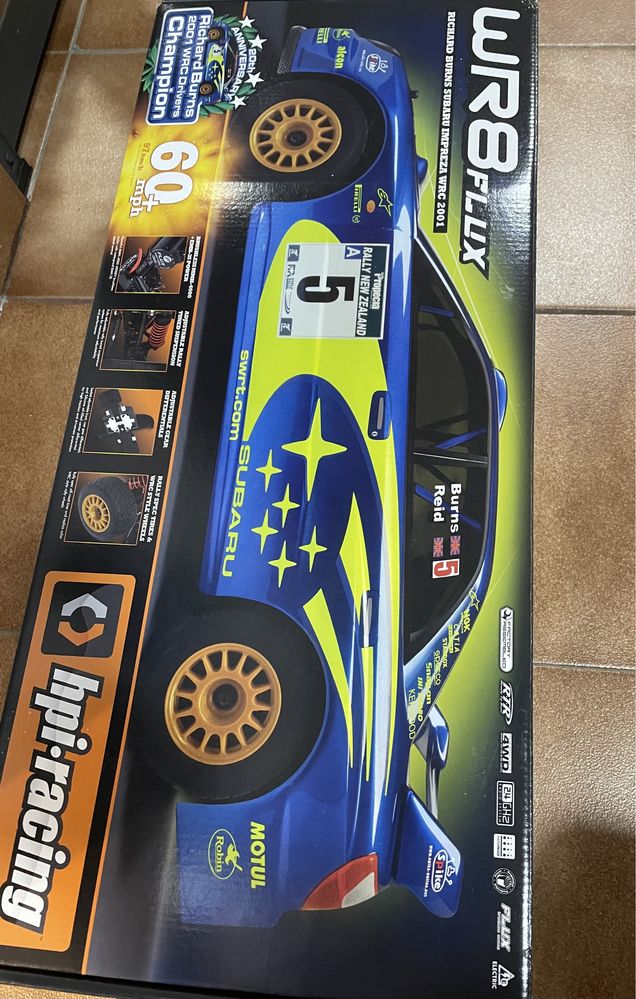Hpi subaru WR8 body e rodas novas