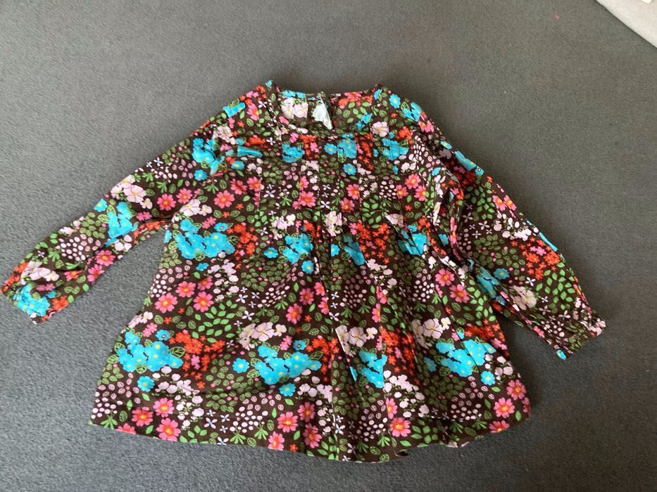 Bluzeczka / Tunika / Sukienka z H&M w kwiatki rozm 86/92