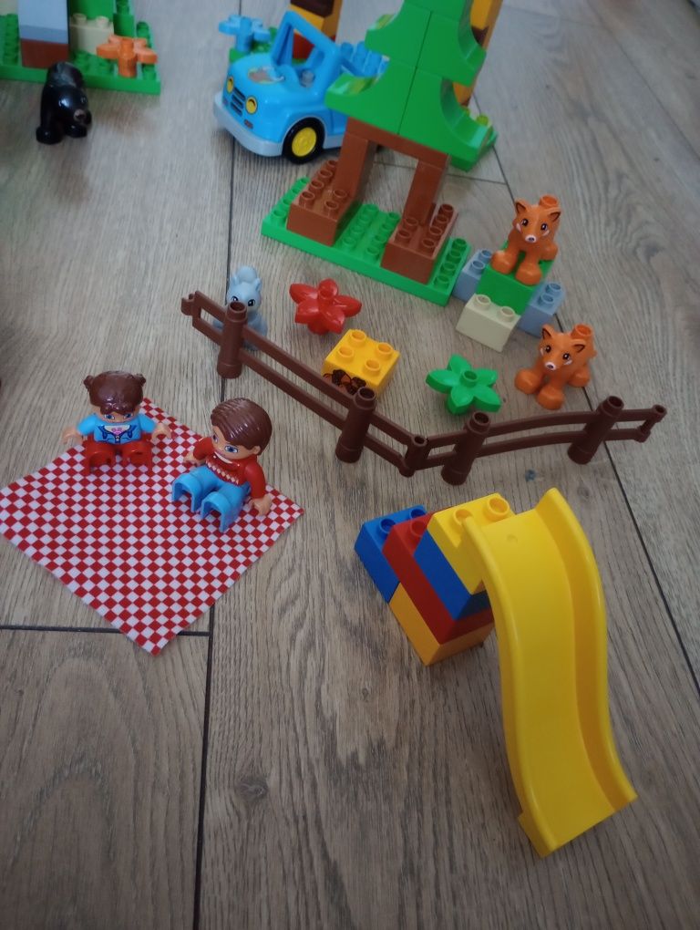 LEGO Duplo leśny park + zwierzątka + plac zabaw + parada Minnie 10597
