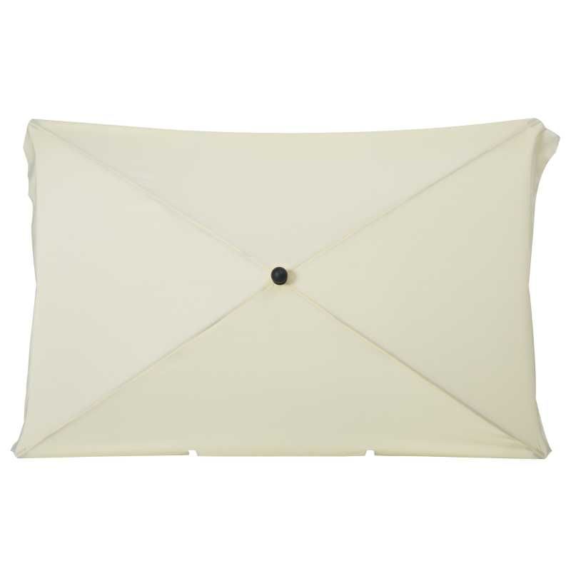 Chapéu de Sol Retangular de Jardim (com Função de Inclinação) - Creme