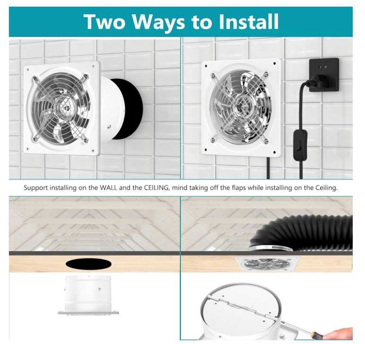 Przemysłowy wentylator wyciągowy HG Power biały 150mm 525 m³/h