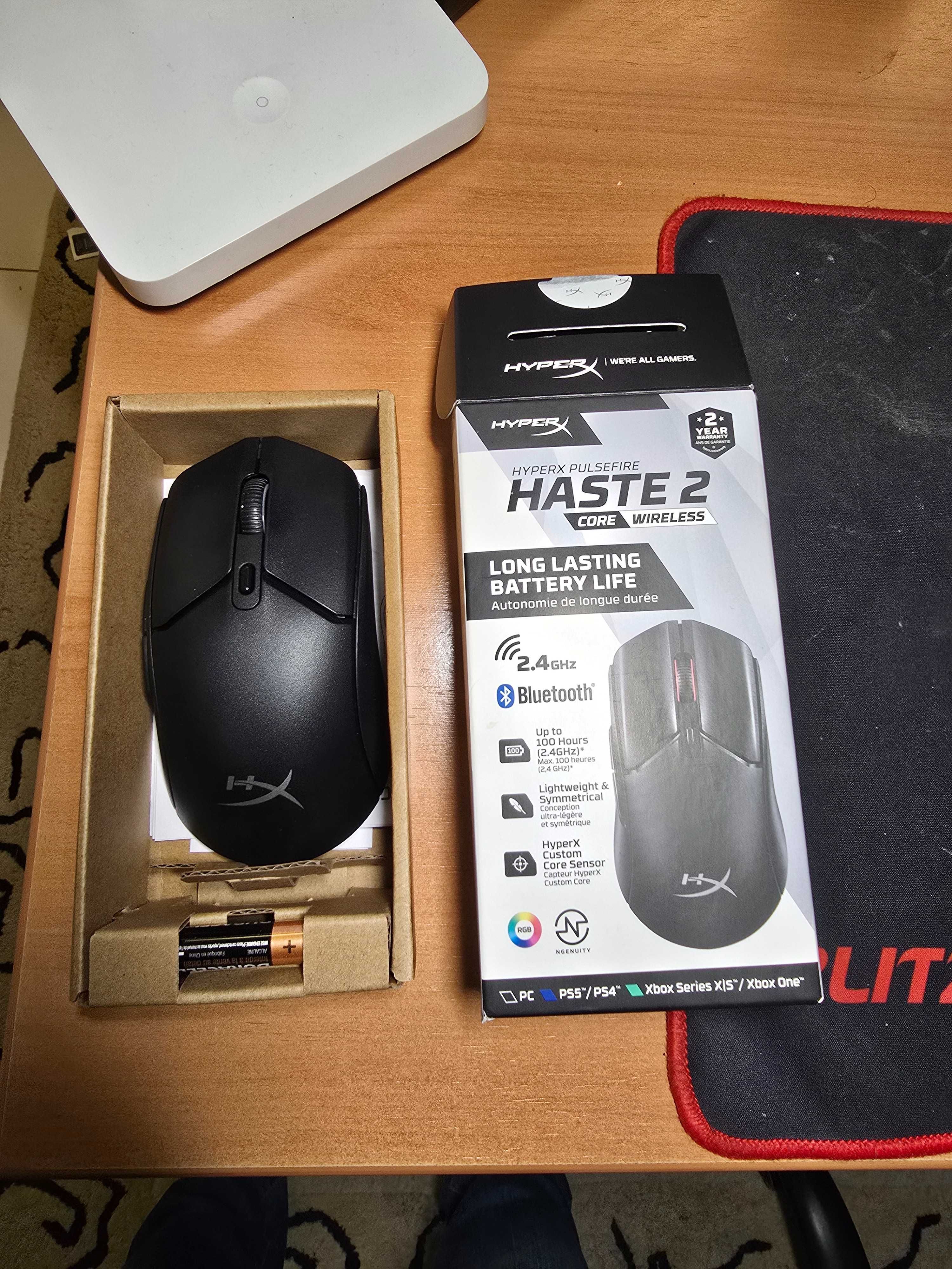 Rato Óptico HyperX Pulsefire Haste 2 Core Wireless/Bluetooth 3200DPI