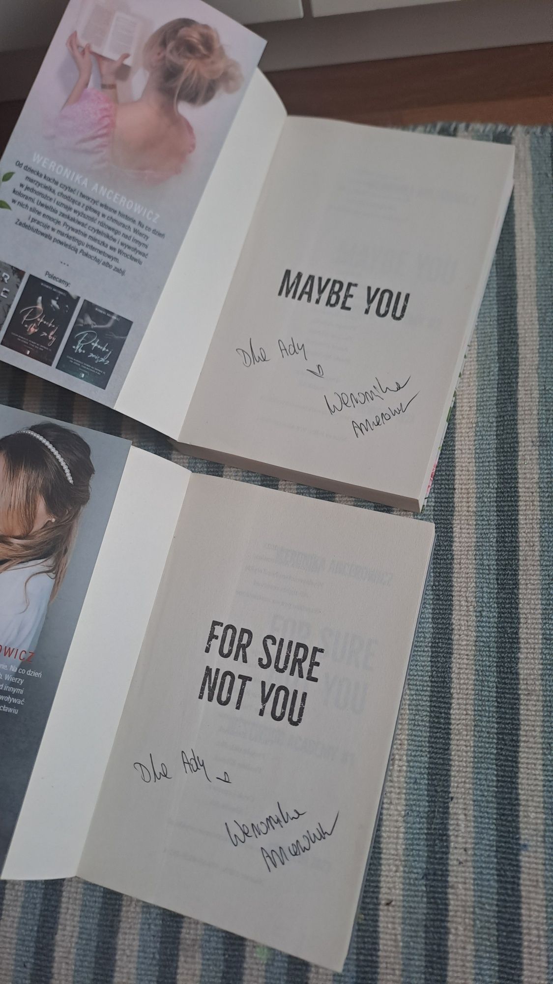 "For sure not you" "maybe you" weronika ancerowicz westwood academy