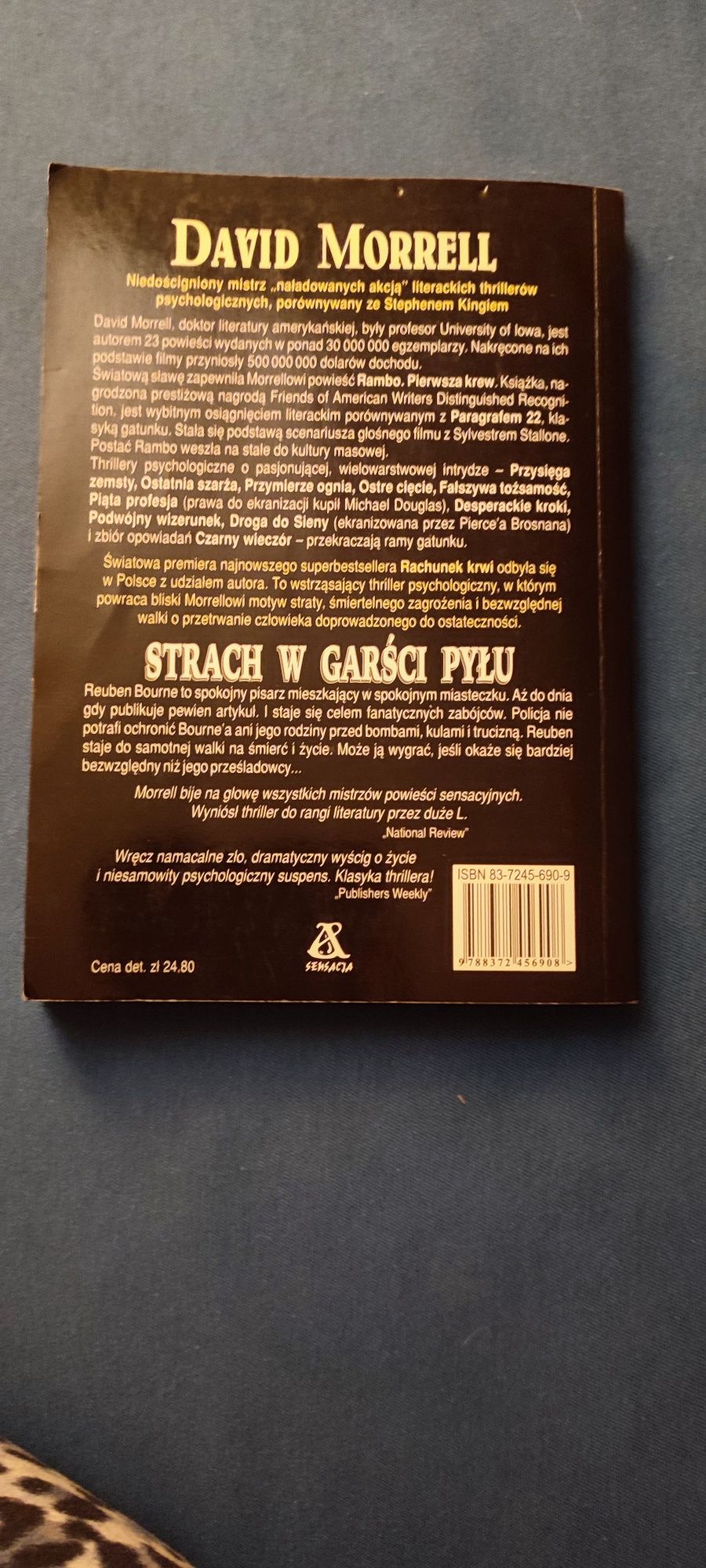 Morrell David zestaw Przymierze ognia-Strach w garści pyłu