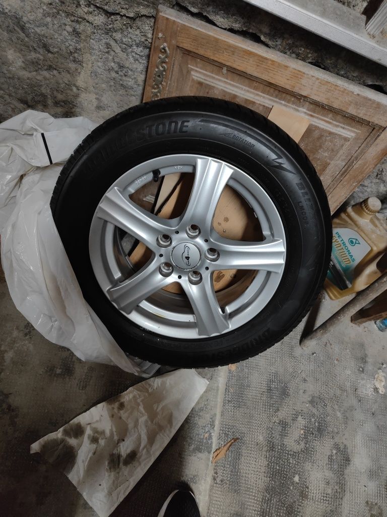 Jantes 5x112 com pneus de inverno Bridgestone