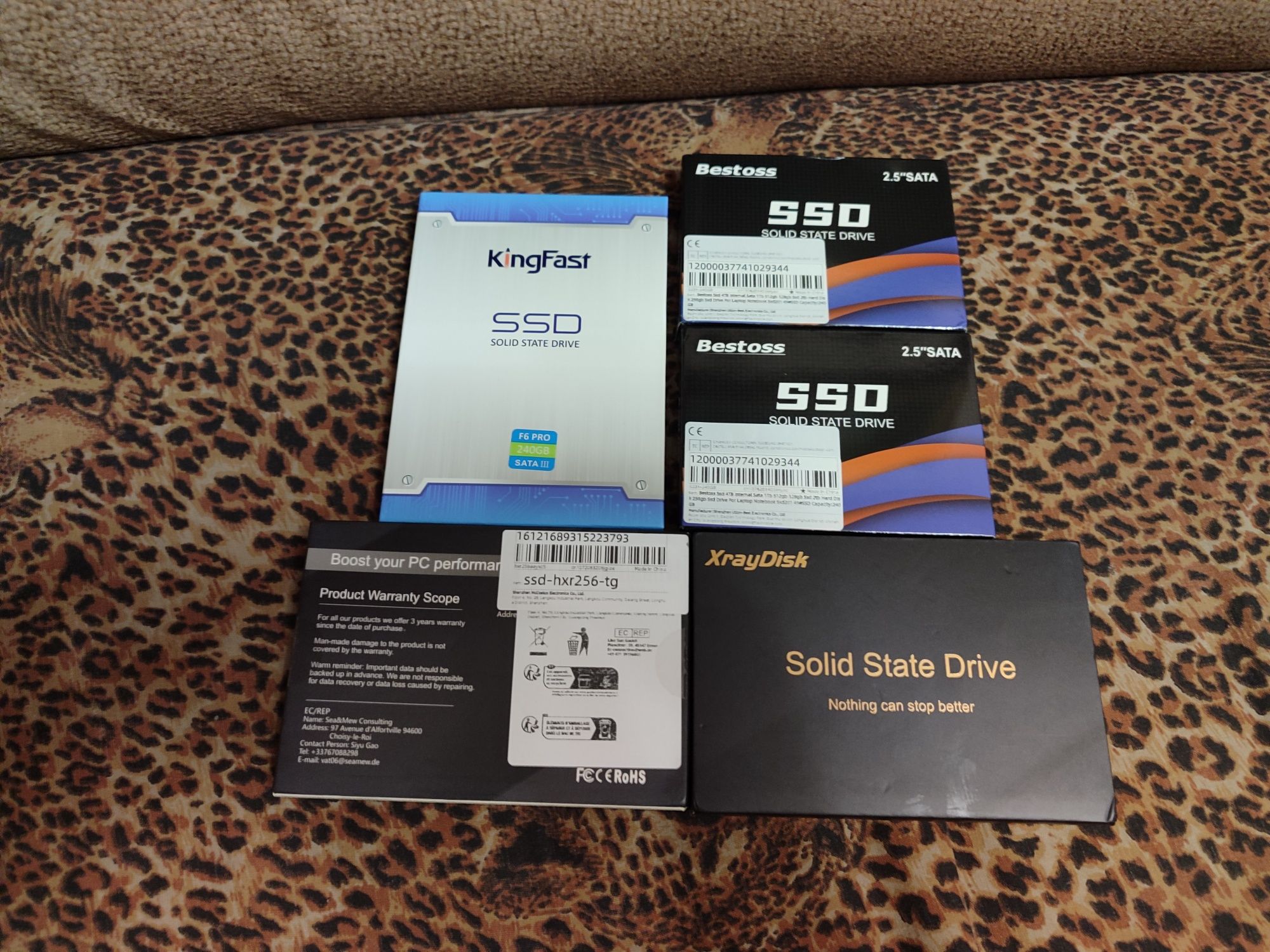 Нові SSD диски 64, 128, 240 та 256 ГБ для ПК, ноутбука