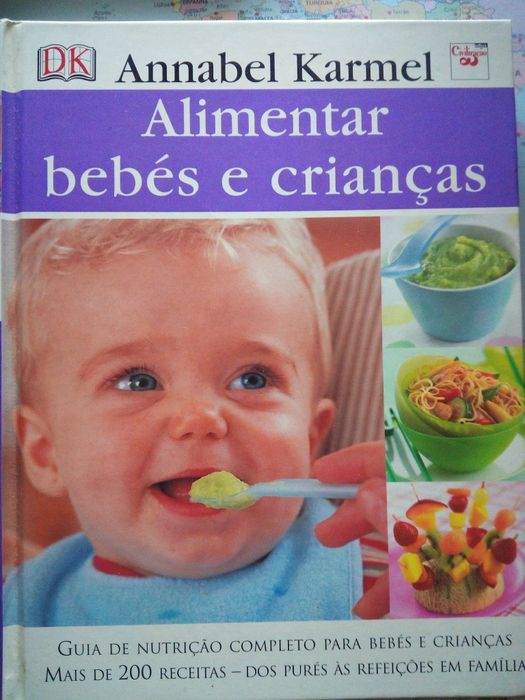 Livro sobre alimentação para bebés e crianças