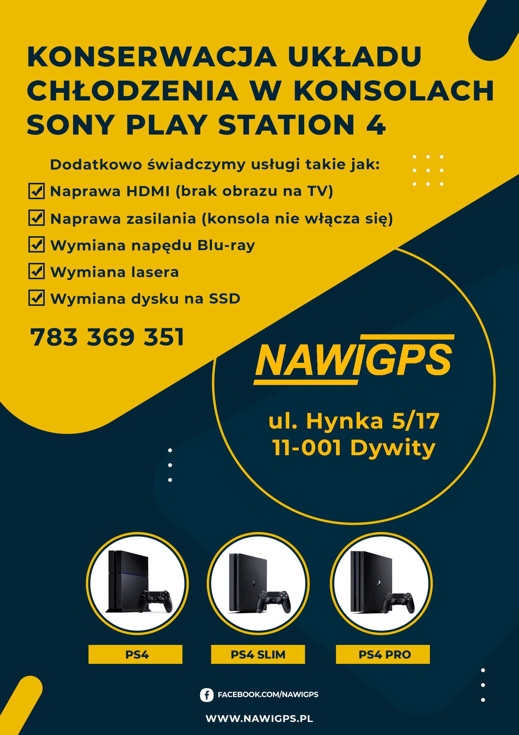 Naprawa serwis i czyszczenie konsol PS4, PS5 i XBOX ONE w Olsztynie