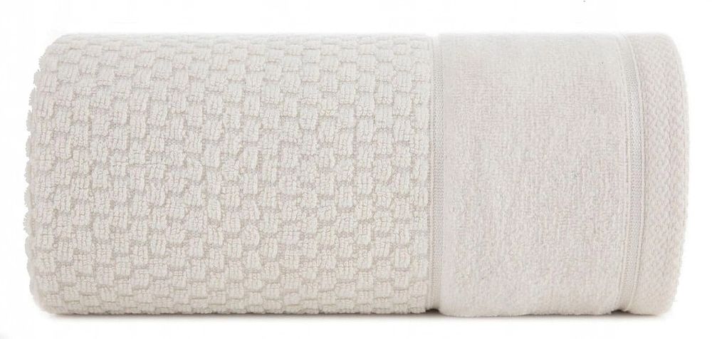 Ręcznik 50x90 kąpielowy BAWEŁNA żakardowy chłonny FRIDA krem