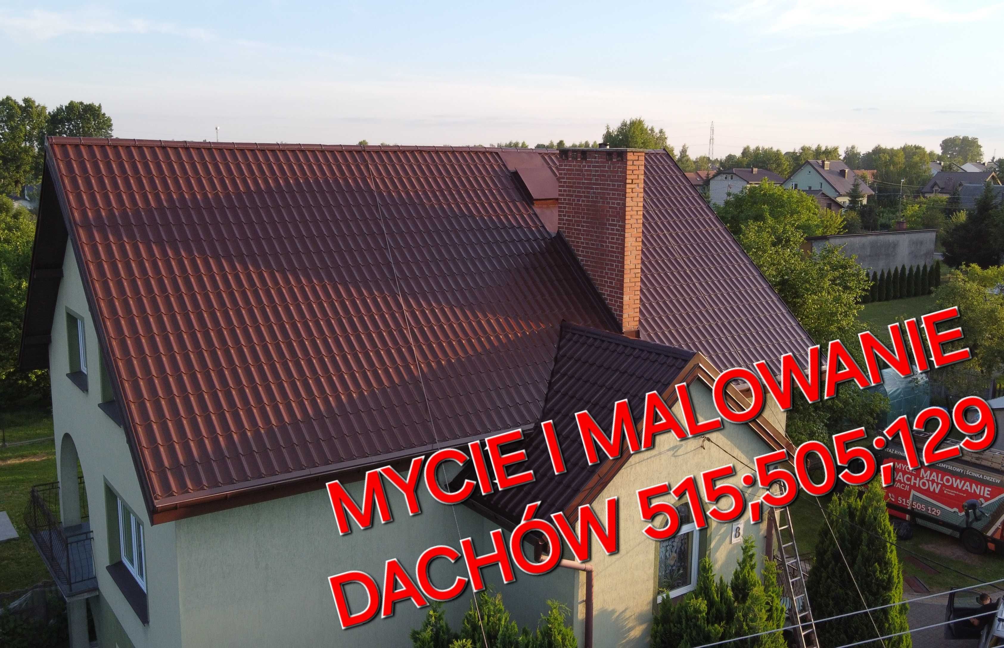 Malowanie mycie dachów, prace wysokościowe