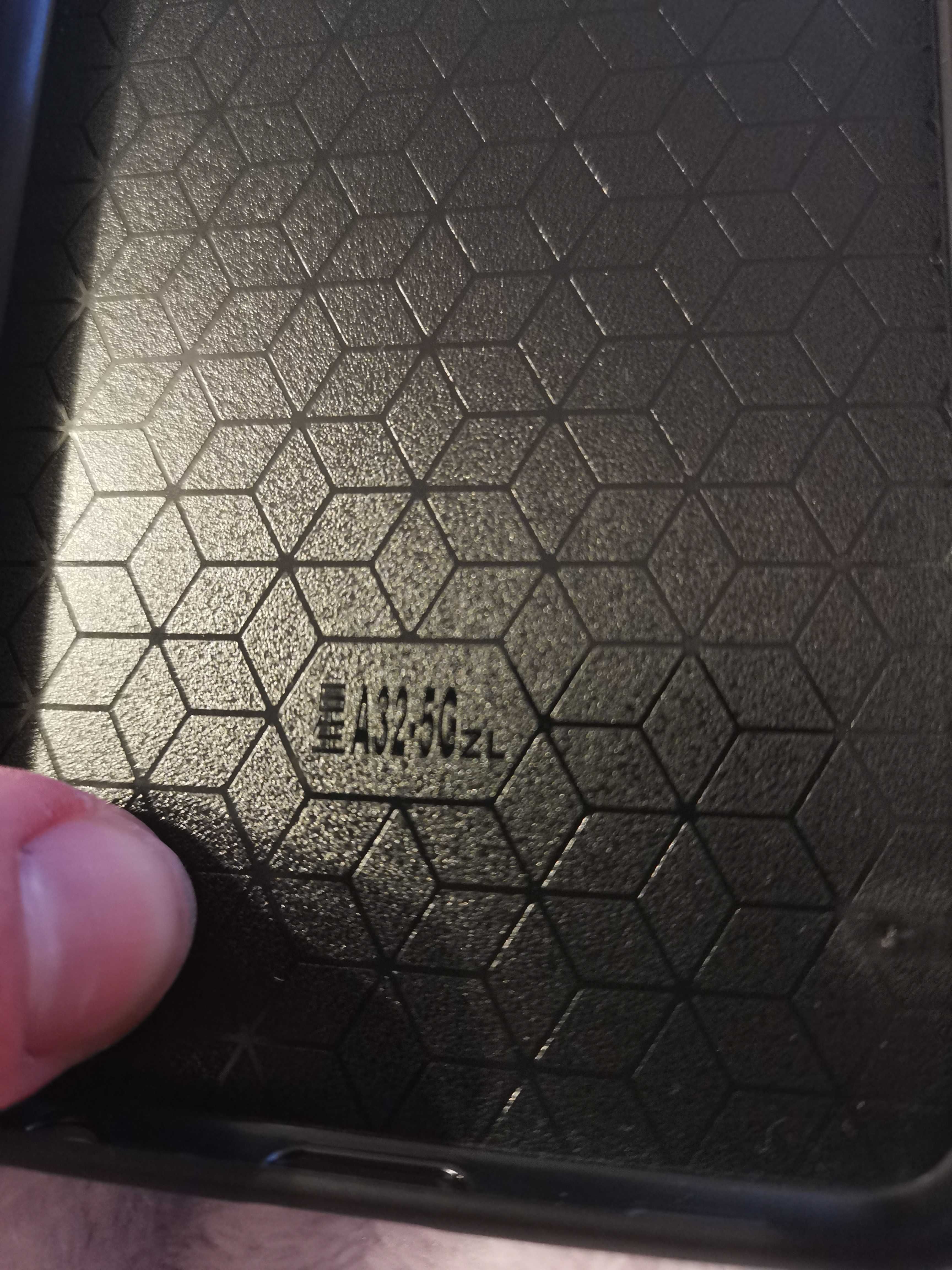 Samsung galaxy  a32 5g case obudowa plecki skórzane szare