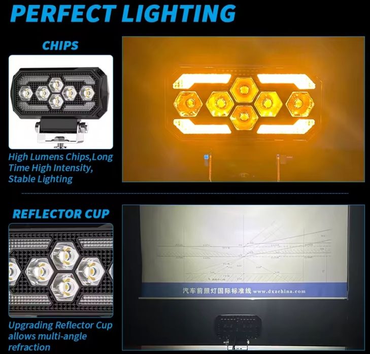 Лампа для авто 9-30В, 25W, IP68, протитуман, офф-роуд