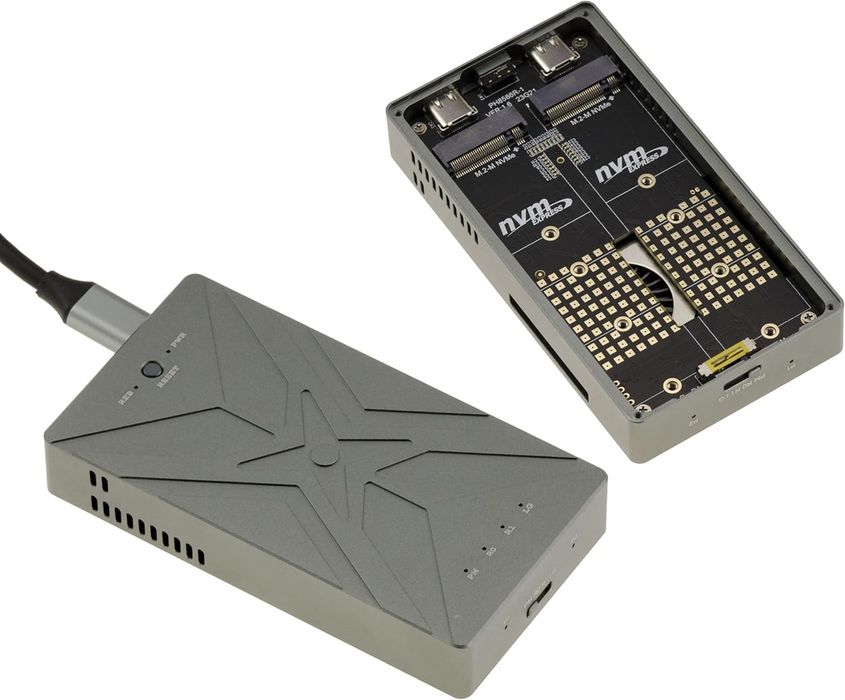 Obudowa Na Dyski 2X M.2 Nvme Kalea-Informatique Ph8586R Usb-C Gen2X2