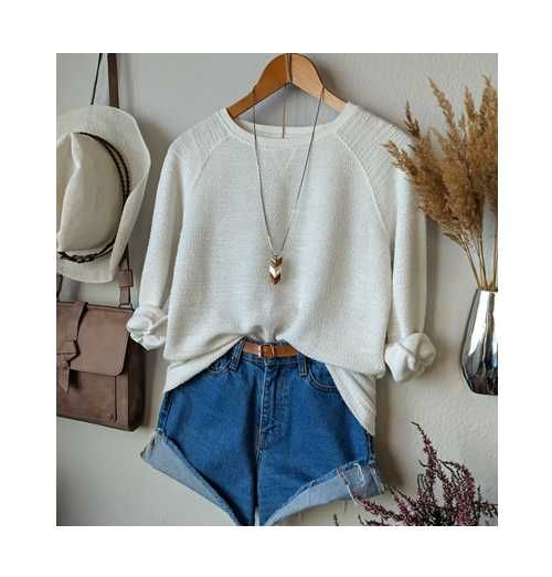 Biała bluza bucle House 38 / M