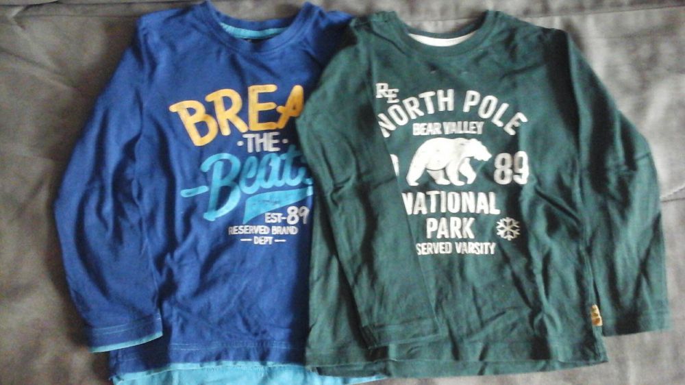 Koszulki dla chłopca 110 cm