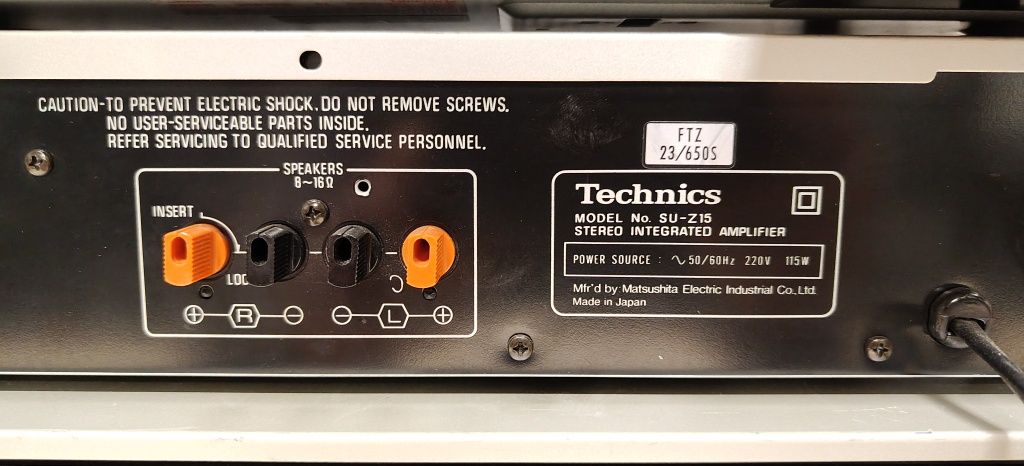 Zestaw audio TECHNICS su-z15 ,z25, M206. Japan