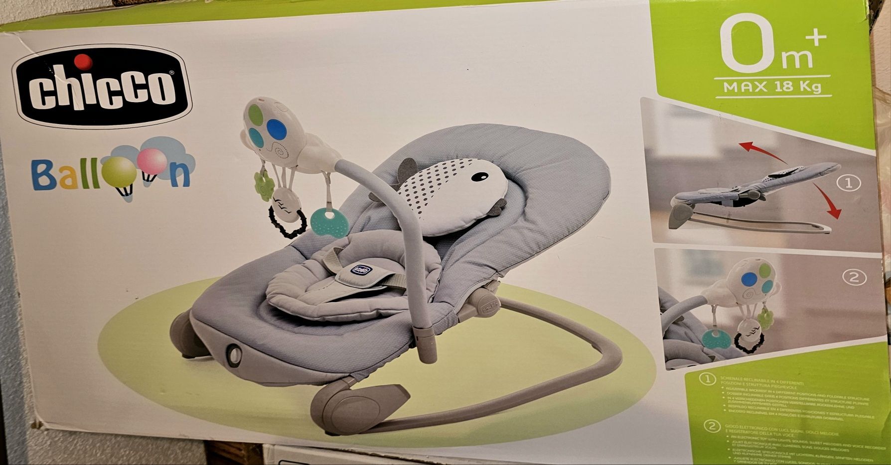 Espreguiçadeira Chicco Balloon
IDADE RECOMENDADA 0m+