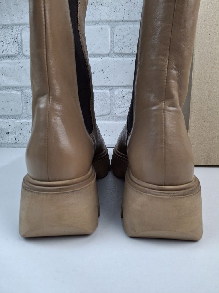 Botki sztyblety Clarks Motive 2.0 r.39,5 skóra naturalna