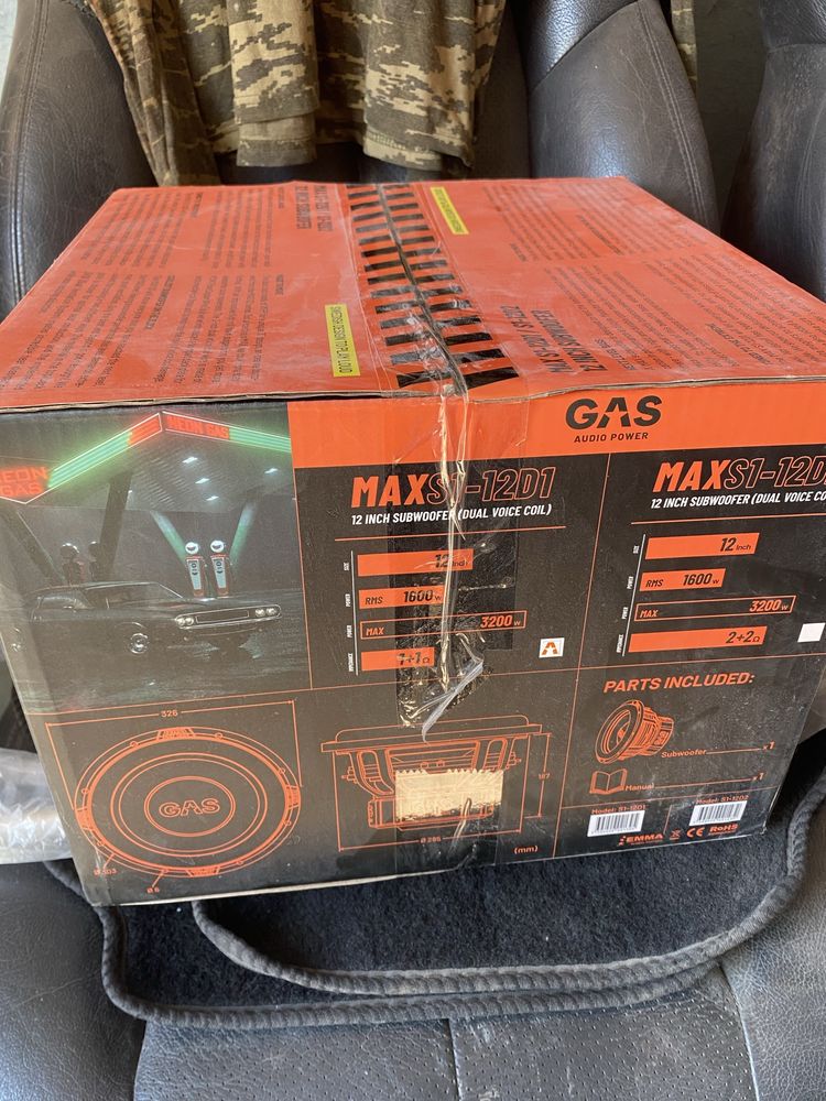 Саббуфер GAS MAX-S1-12D1