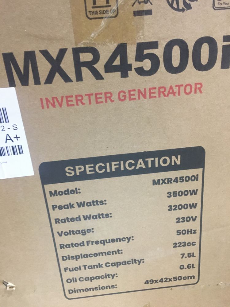 Генератор инверторный Maxpeedingrods MXR4500i