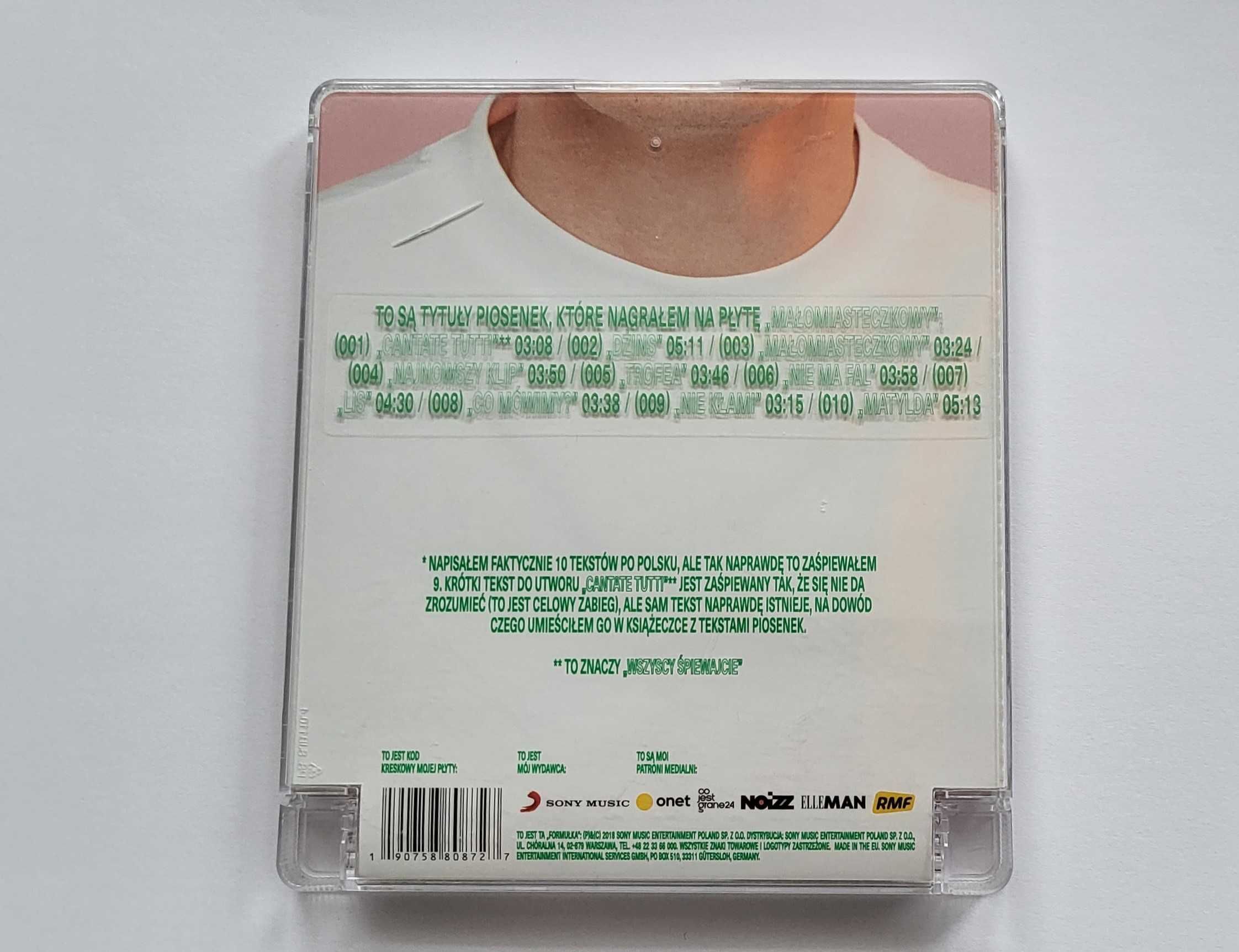 Płyta CD Dawid Podsiadło „Małomiasteczkowy”, stan bardzo dobry