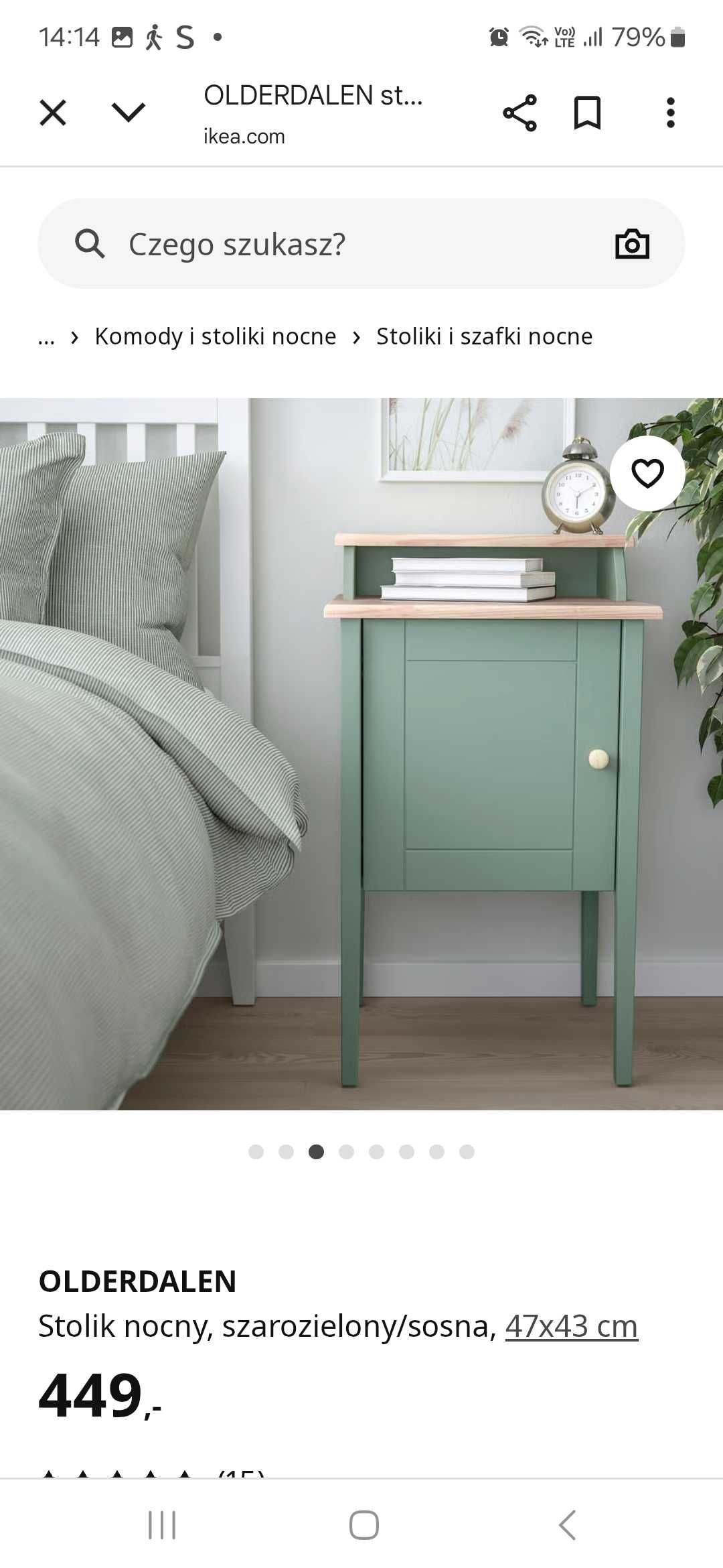 Szafka nocna ikea olderdalen 47x43