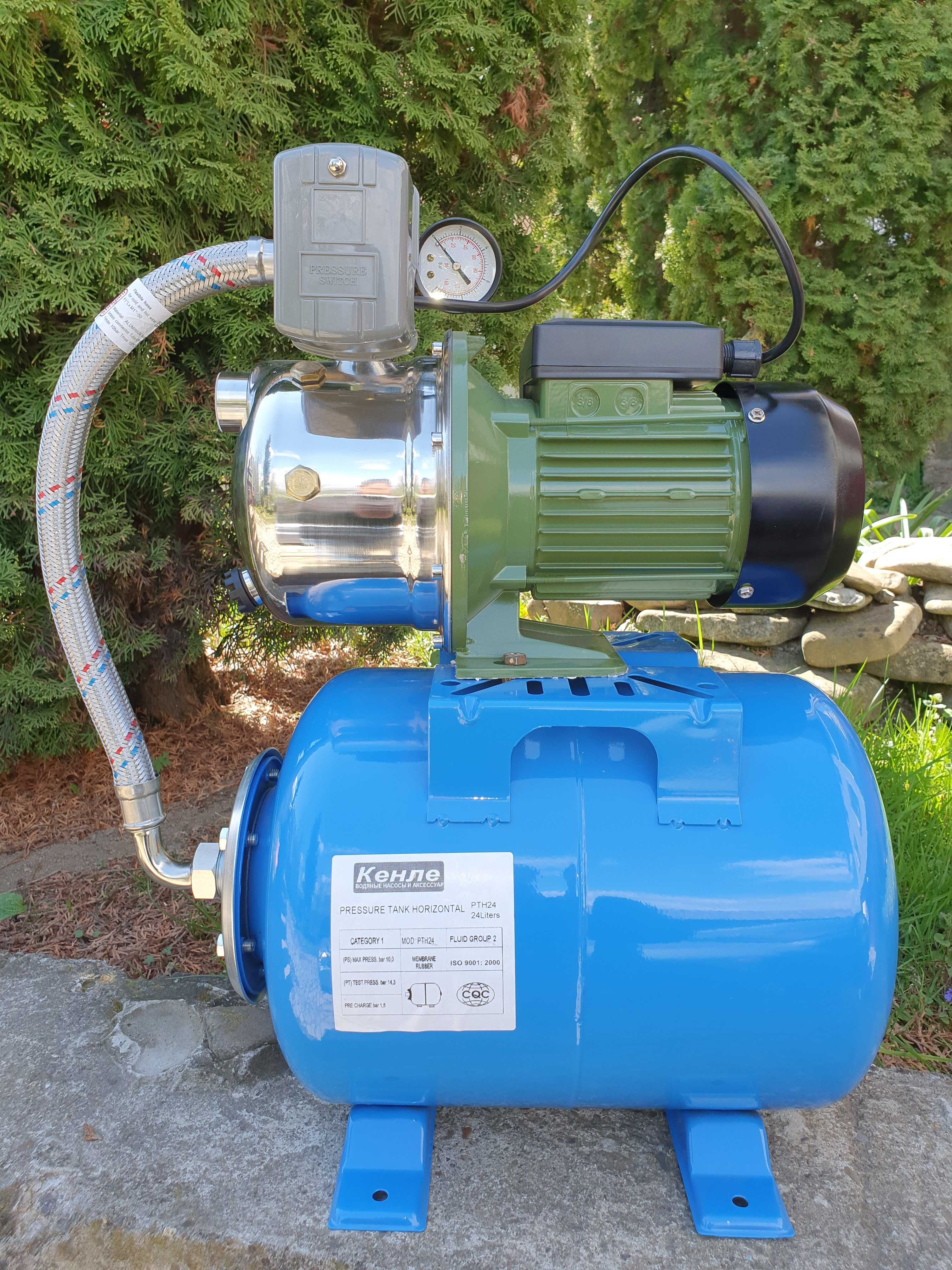 Насосна Станція 1,5 kw Польская бак 24 сталь ГІДРОФОР