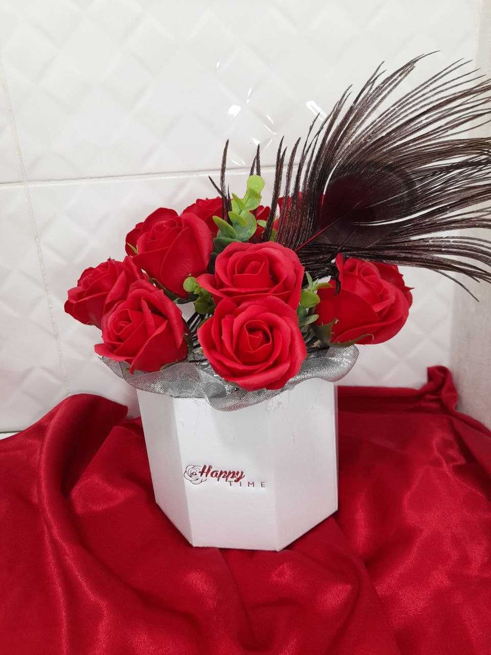 Букет з мильних троянд, мыльные розы, подарки