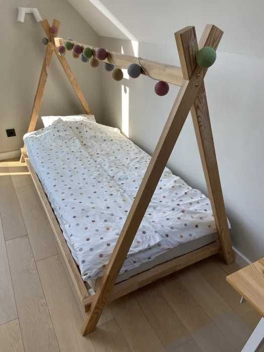 Łóżko sosnowe dziecięce TIPI 90x200
