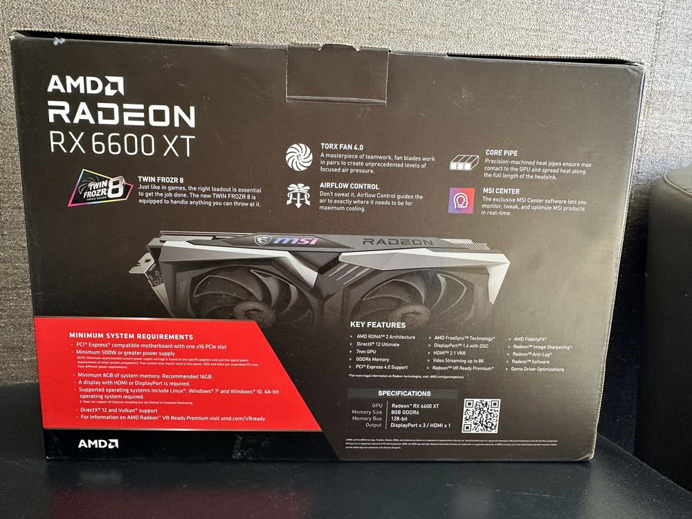 Відеокарта MSI AMD Radeon RX 6600 XT