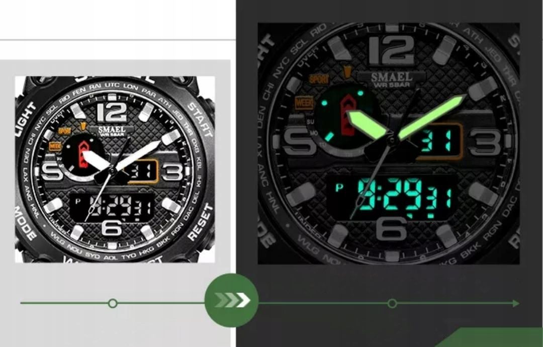 Zegarek Męski Smael Wodoodporny Prezent + Pudełko