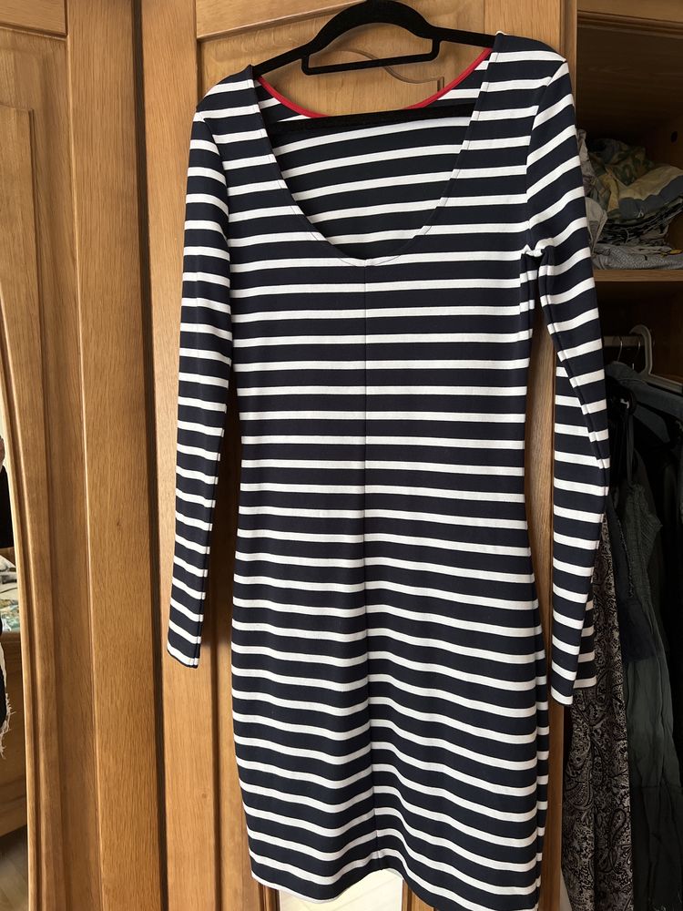 Tommy Hilfiger sukienka XS -M do kolan z dekoltem na plecach