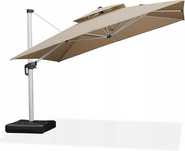 Parasol Ogrodowy PURPLE LEAF Kwadratowy 300x300cm Obrót 360 UV50+