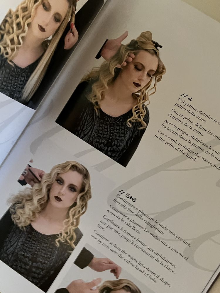 Revista / livro profissional de cabeleireiro / penteadis