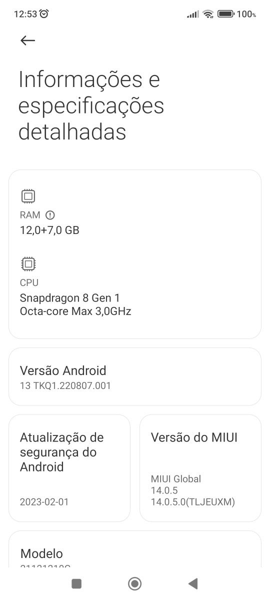 Smartphone de Abril de 2023 -  Xiaomi  Poco F4 GT 6.67" 12GB/256GB