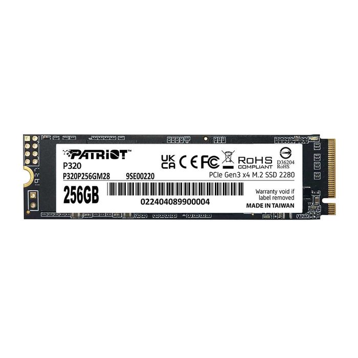 Новый SSD 256GB Patriot P320 M.2 2280 PCIe 3.0 x4 NVMe TLC