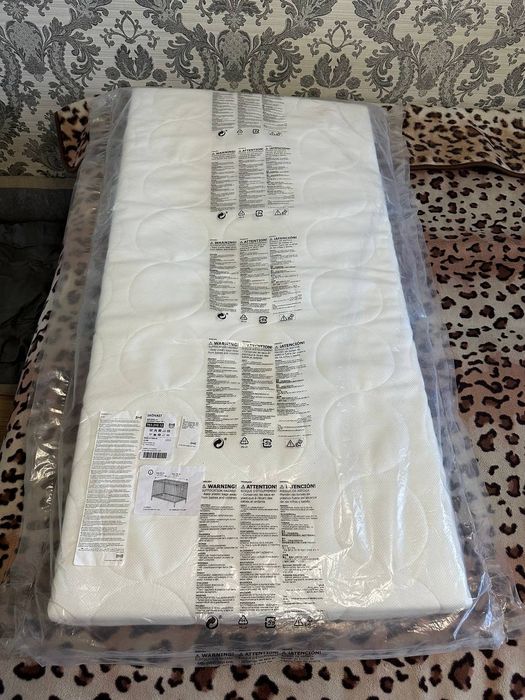 Матрац дитячий SKONAST IKEA білий, матрас для детской кроватки