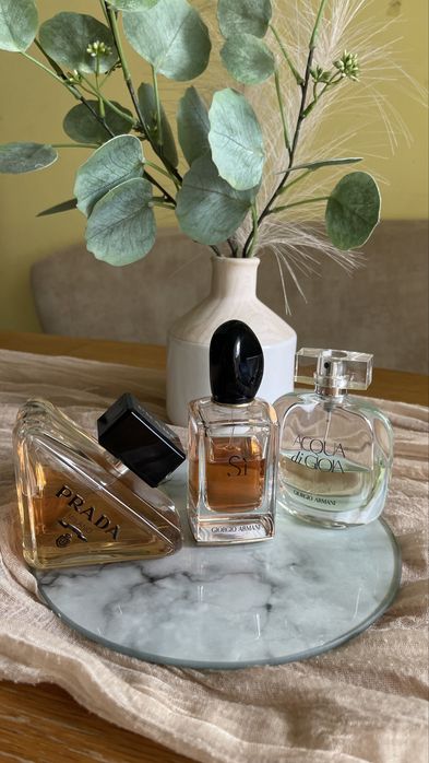 ОРИГІНАЛЬНІ жіночі духи куплені в Швеціі, Giorgio Armani і PRADA